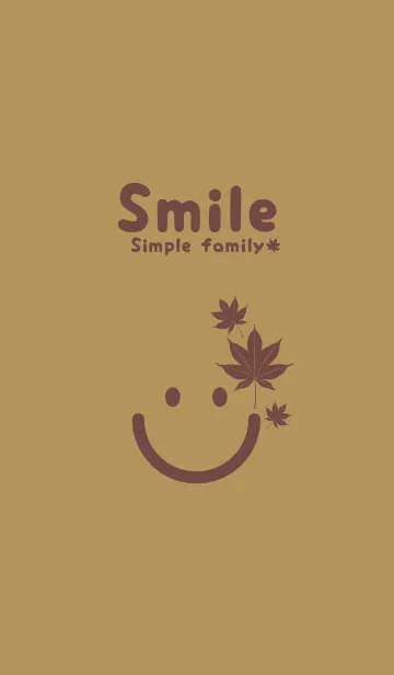 [LINE着せ替え] スマイル＆紅葉 オイルイエローの画像1