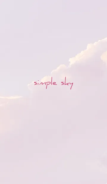 [LINE着せ替え] ピンク : simple skyの画像1