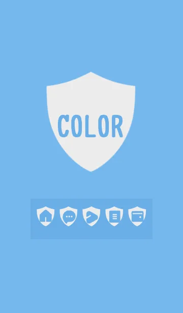 [LINE着せ替え] blue color Y01の画像1