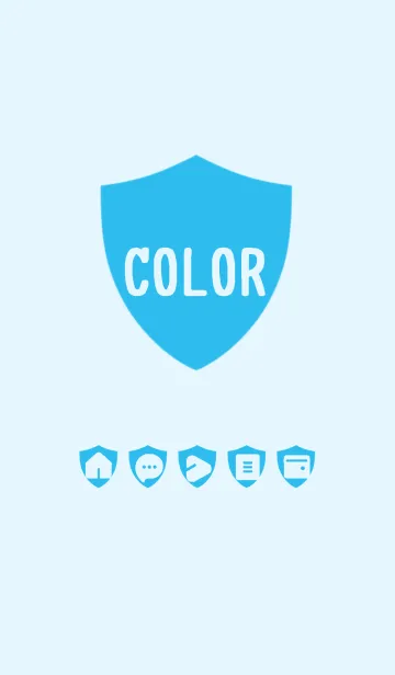 [LINE着せ替え] blue color Y04の画像1