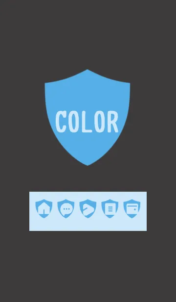 [LINE着せ替え] blue color Y05の画像1