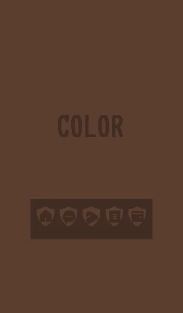 [LINE着せ替え] brown color Y01の画像1