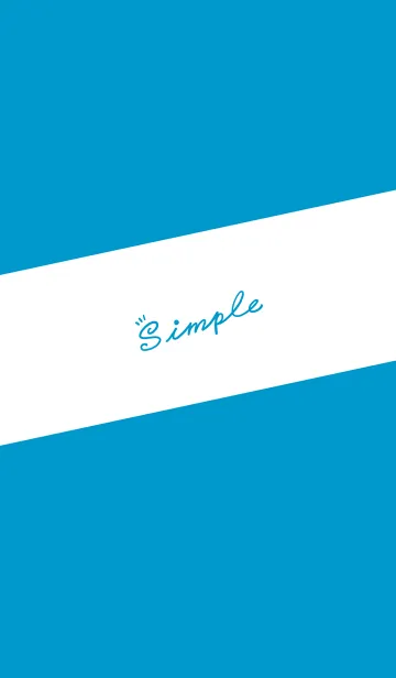 [LINE着せ替え] Simple Lines-Blue. White Jの画像1