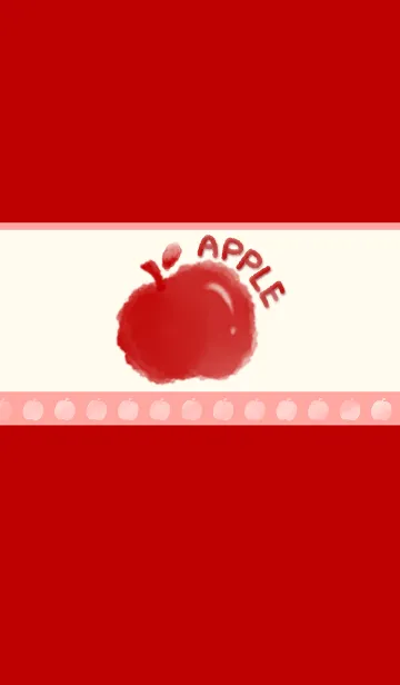 [LINE着せ替え] Smudge Apple J-Beige redの画像1