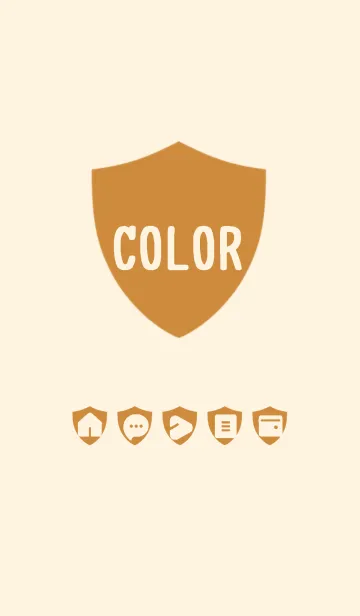 [LINE着せ替え] brown color Y04の画像1