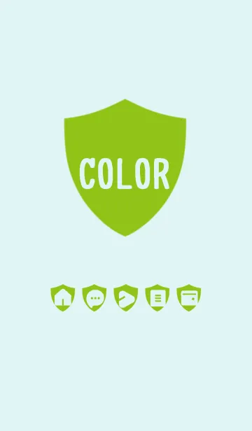 [LINE着せ替え] green color Y09の画像1
