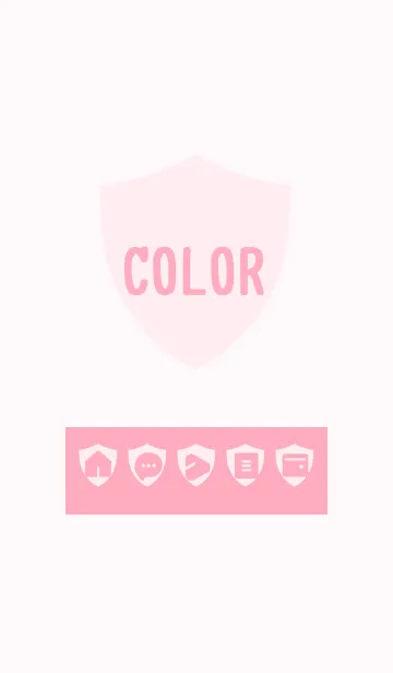 [LINE着せ替え] pink color Y04の画像1