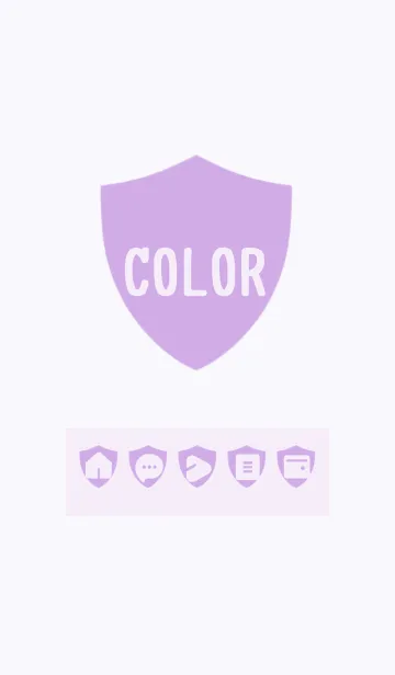 [LINE着せ替え] purple color Y02の画像1