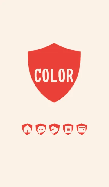 [LINE着せ替え] red color Y04の画像1