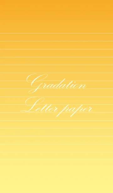 [LINE着せ替え] Gradation Letter paper - Yellow -の画像1