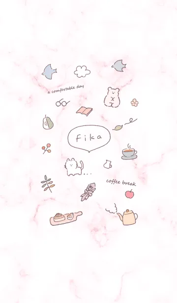 [LINE着せ替え] シンプル手描きアイコン♥ピンク11_1の画像1