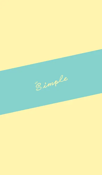 [LINE着せ替え] Simple Lines-Light Yellow.Indigo Jの画像1