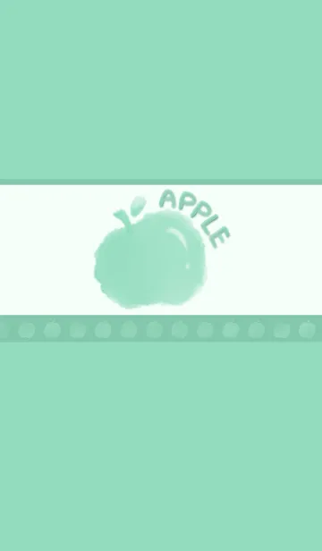 [LINE着せ替え] Smudge Apple J-Ice Greenの画像1