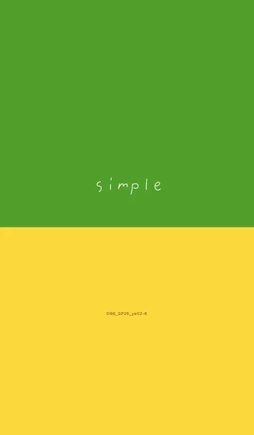 [LINE着せ替え] D96_26_イエロー2-6の画像1