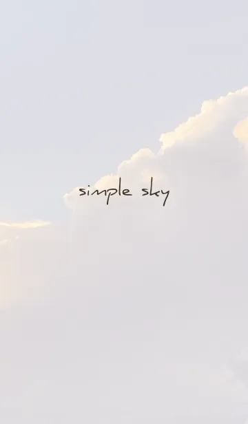 [LINE着せ替え] ベージュ : simple skyの画像1