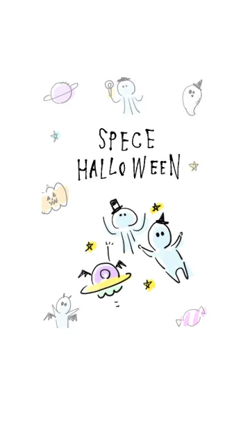 [LINE着せ替え] シンプル 宇宙 ハロウィンの画像1