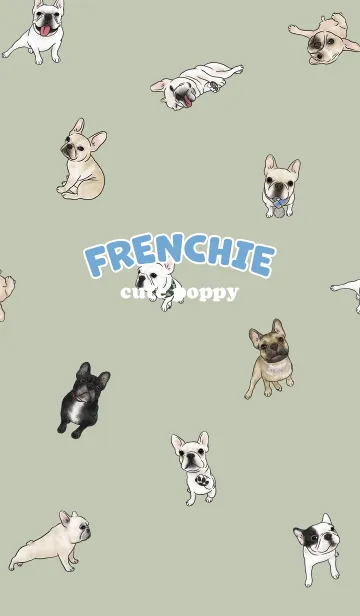 [LINE着せ替え] frenchie7 / mist green .jpの画像1