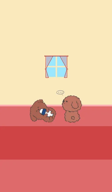 [LINE着せ替え] Naughty Teddy J-Light Yellow Orange.Redの画像1