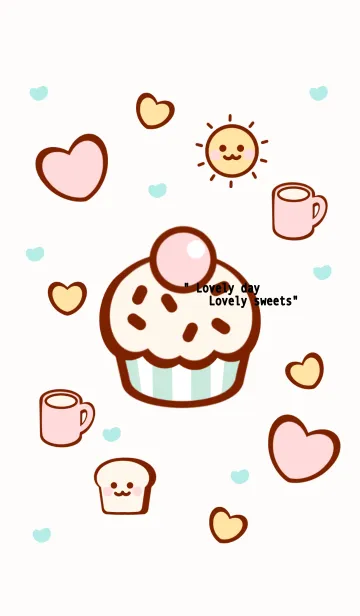 [LINE着せ替え] Sweet pastel theme 2 :)の画像1