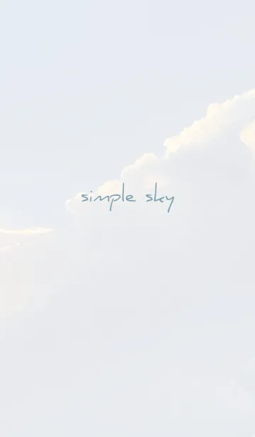 [LINE着せ替え] ベージュと青 : simple skyの画像1