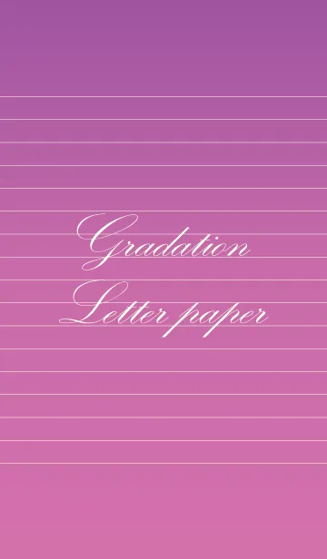 [LINE着せ替え] Gradation Letter paper - Purple -の画像1