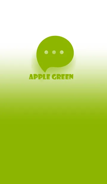 [LINE着せ替え] Apple Green & White Theme V.3 (JP)の画像1