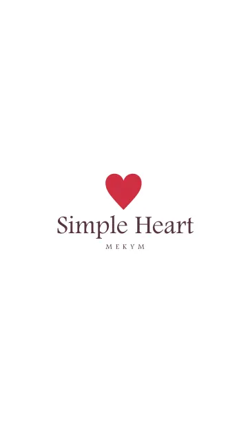 [LINE着せ替え] SIMPLE HEART-LOVE 13の画像1