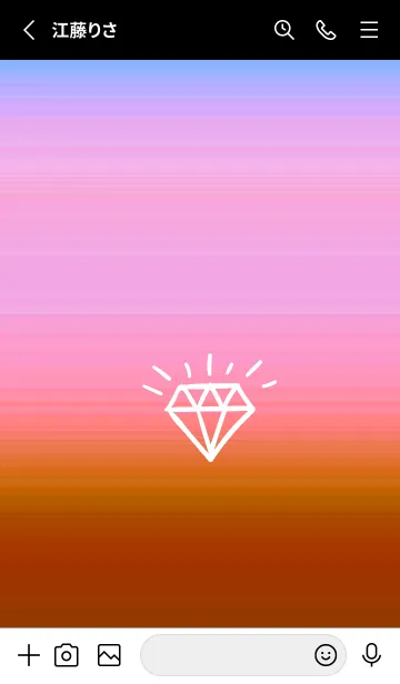 [LINE着せ替え] グラデーション ダイアモンド  174の画像2