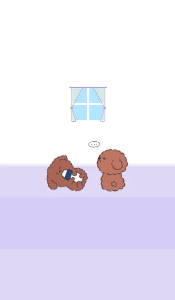 Naughty Teddy J-white.grey purpleの着せ替えメイン画像