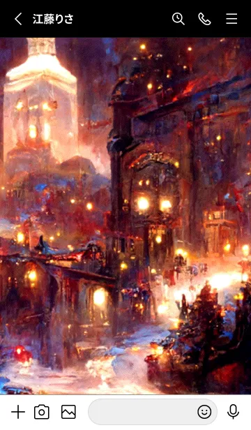 [LINE着せ替え] クリスマスの街 #6_6。の画像2