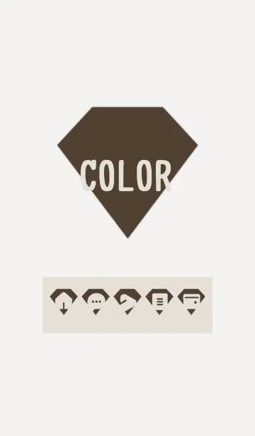 [LINE着せ替え] brown color Z03の画像1