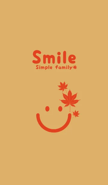[LINE着せ替え] スマイル＆紅葉 飴色の画像1