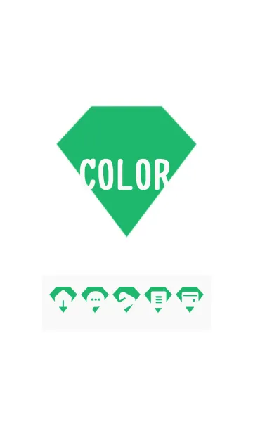 [LINE着せ替え] green color Z02の画像1