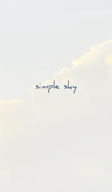 [LINE着せ替え] ベージュとネイビー : simple skyの画像1