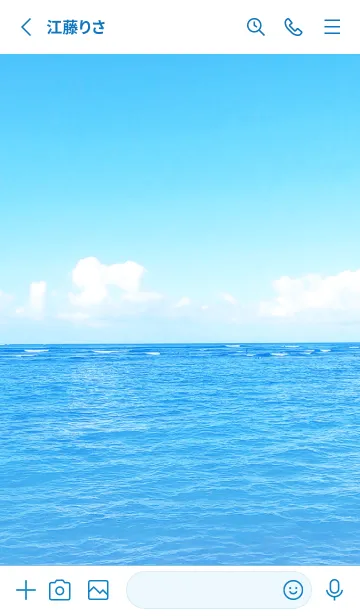 [LINE着せ替え] HAWAIIAN BLUE-SUMMER.MEKYM 2の画像2