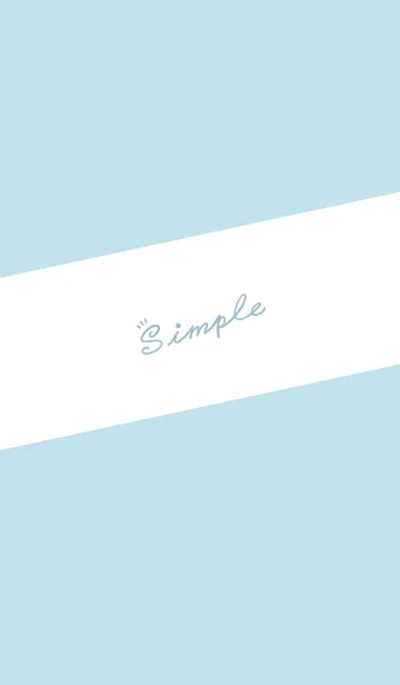 [LINE着せ替え] Simple Lines-Light Gray Blue. White Jの画像1