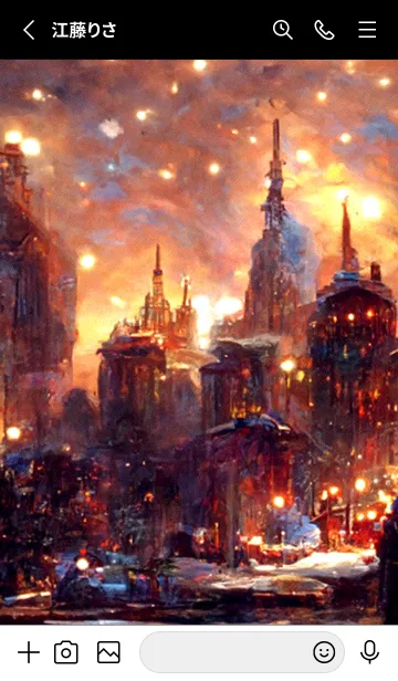 [LINE着せ替え] クリスマスの街 #6_3。の画像2