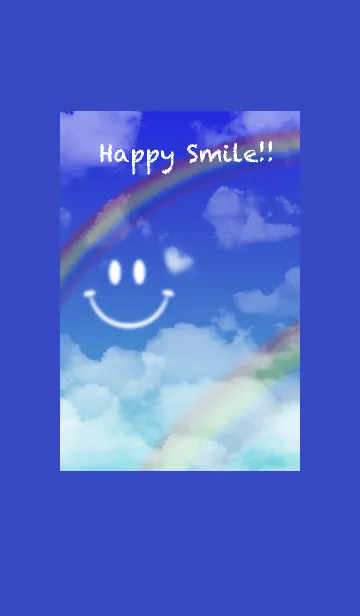 [LINE着せ替え] 運気UP！！ スマイルダブルレインボー3♥の画像1