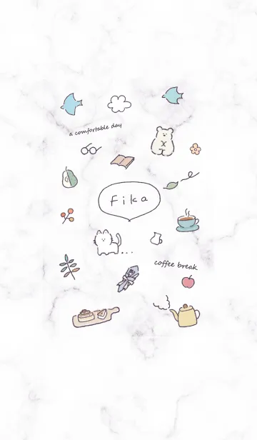 [LINE着せ替え] シンプル手描きアイコン♥グレージュ02_1の画像1