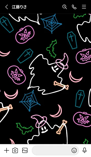 [LINE着せ替え] ネオンカラー ハローウィン 23の画像2