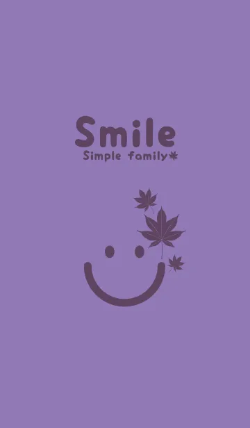 [LINE着せ替え] スマイル＆紅葉 ヘリオトロープの画像1