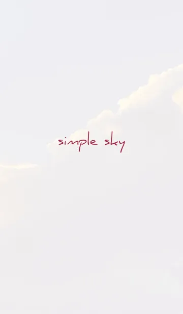 [LINE着せ替え] ボルドー : simple skyの画像1