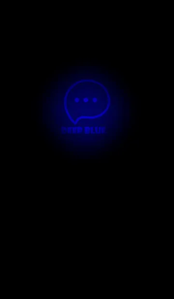 [LINE着せ替え] Deep Blue Neon Theme V3 (JP)の画像1