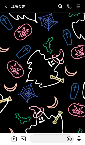 [LINE着せ替え] ネオンカラー ハローウィン 24の画像2