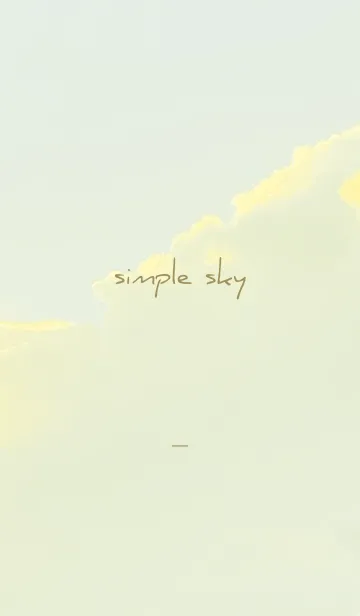 [LINE着せ替え] 黄色 : simple skyの画像1