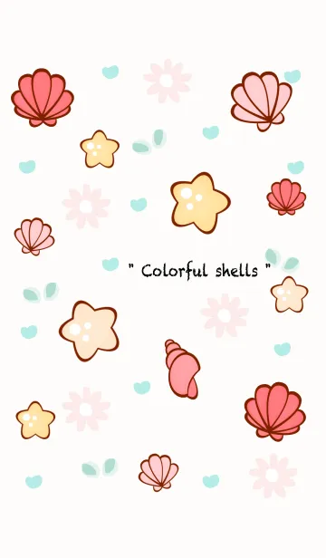 [LINE着せ替え] Lovely pastel shells 3の画像1