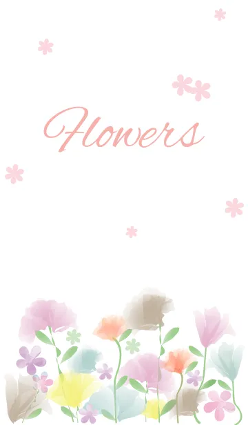 [LINE着せ替え] F l o w e r s - Pretty 23 -の画像1