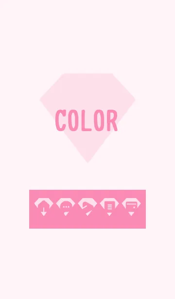 [LINE着せ替え] pink color Z01の画像1