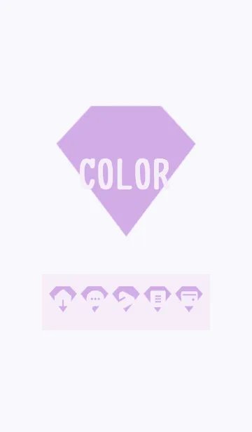 [LINE着せ替え] purple color Z02の画像1