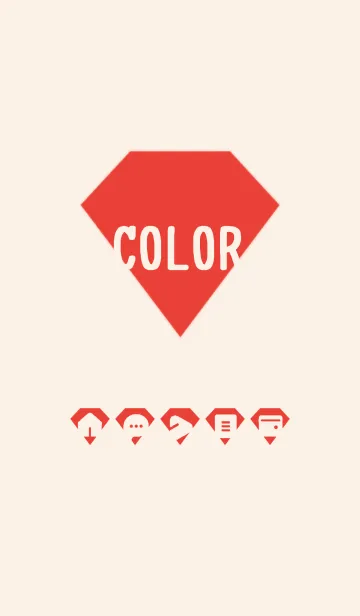 [LINE着せ替え] red color Z04の画像1